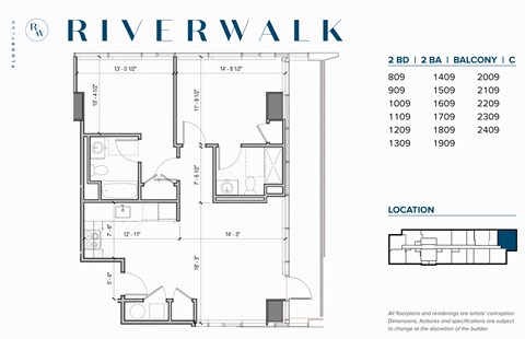 Architectural schematic of floorplan